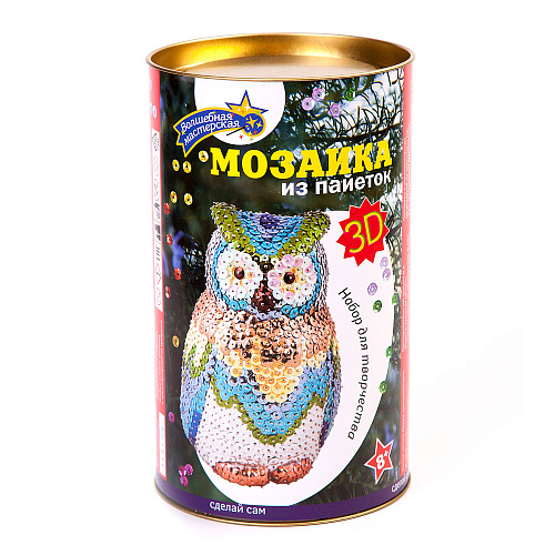 Мозаика из пайеток 3Д &amp;quot;Совушка&amp;quot;
