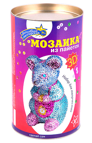 Мозаика из пайеток 3D &amp;quot;Мышка&amp;quot;