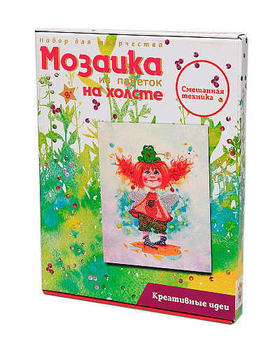 Мозаика из пайеток на холсте &amp;quot;Проказница&amp;quot;
