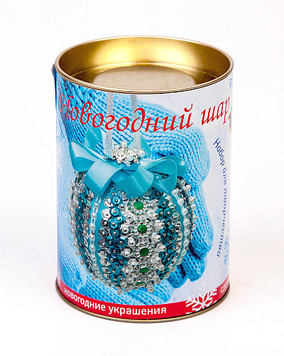 Шар новогодний из пайеток &amp;quot;Серебряный&amp;quot;, дм. 7